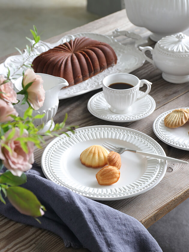 ELIOS PERLE エリオスパール デザートプレート ホワイト23cm イタリア