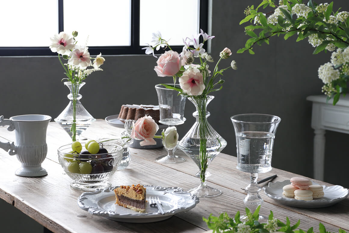 ガラスフラワーベースKaren C