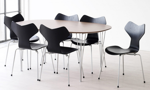 スーパー楕円テーブル B612 W150×D100cm / ウォルナットFRITZ HANSEN