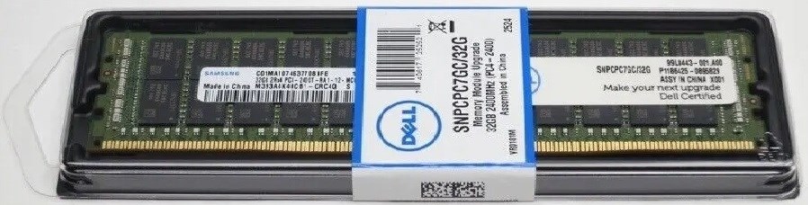 Dell V4Y10 32GB DDR4 2RX4 PC4-19200 2400Mhz Ecc