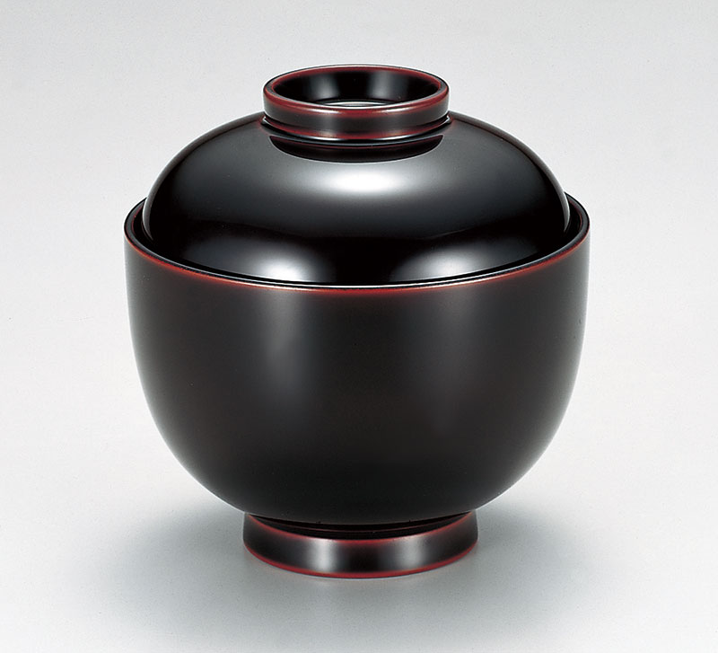 お椀小吸椀-越前塗 溜 小吸椀［5客］ | 越前漆器粂治郎