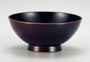 お椀お好み椀-越前塗 栓 木地呂内黒 大椀［1客］ | 越前漆器粂治郎