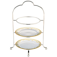 三宝産業 YUKIWA UK 18-8 ステンレス ハイティースタンド 3段 大