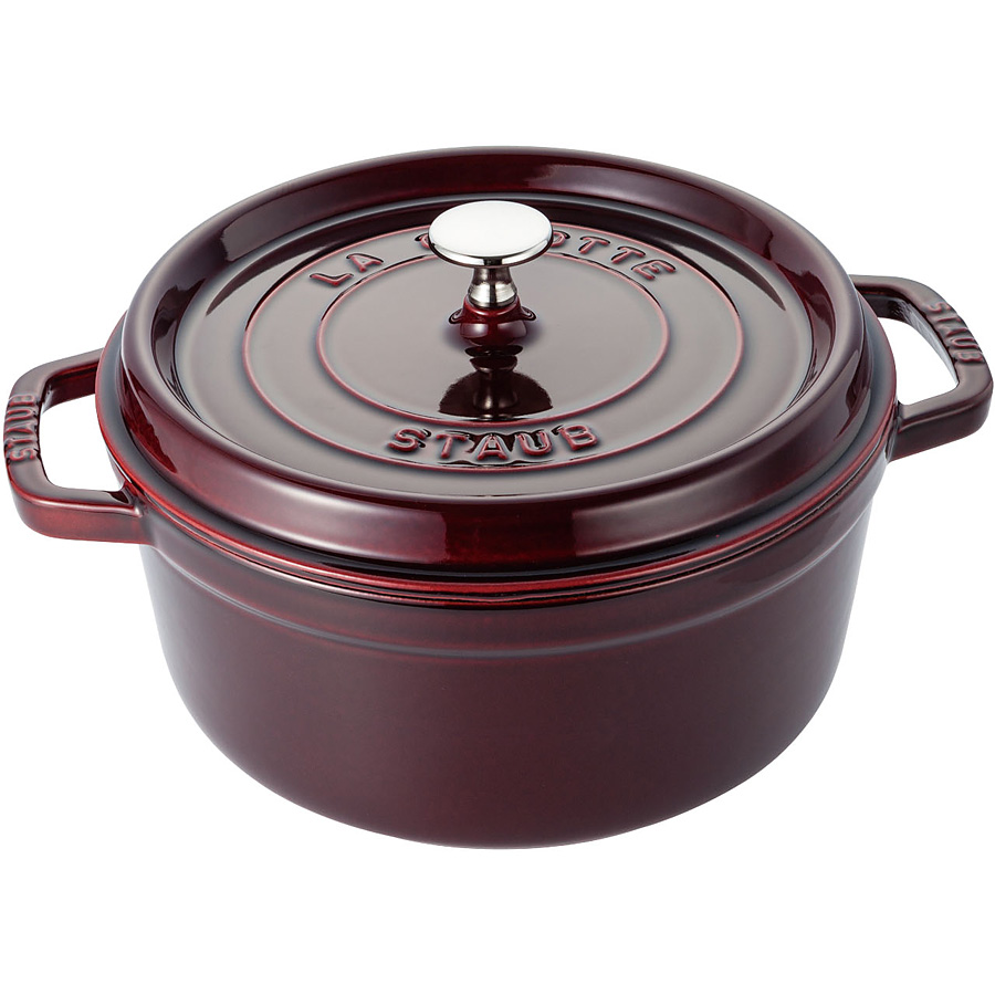 ストウブ ピコ ココット ラウンド グレナディンレッド 28cm - 調理器具