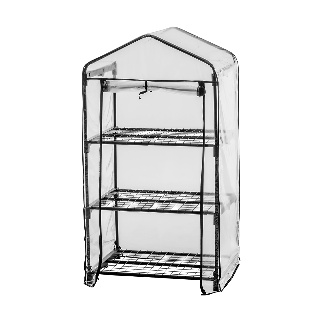 ビニール温室棚3段: DIY・園芸