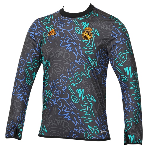 21-22 レアル・マドリード プレマッチウォームトップ／サッカー