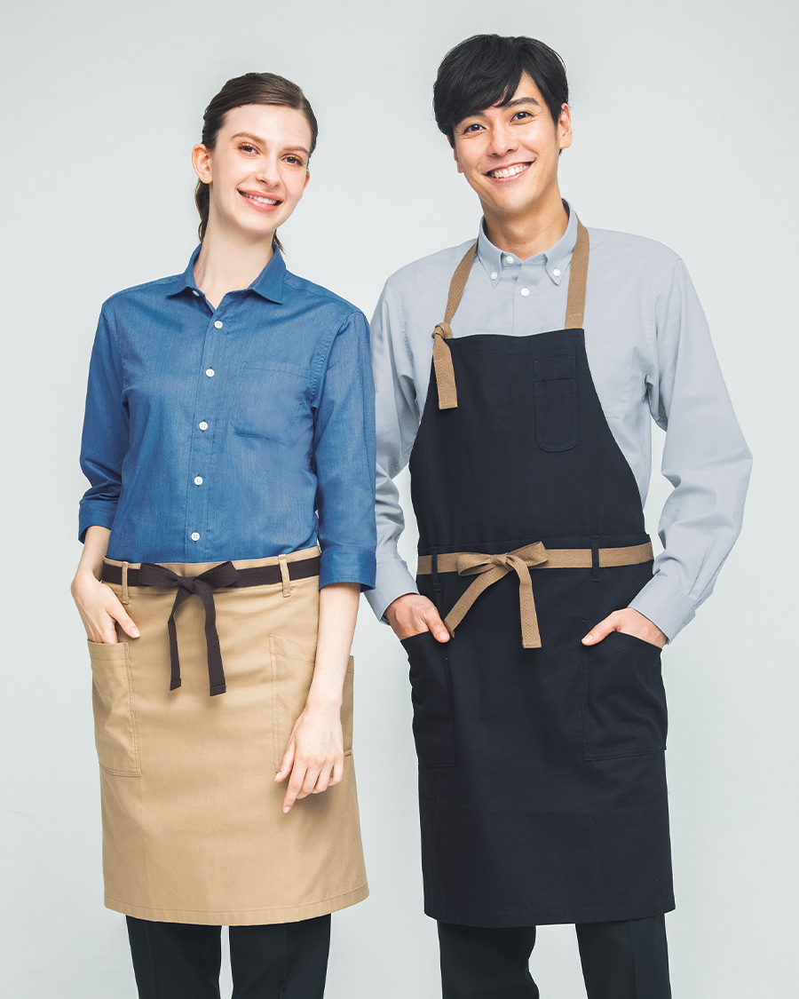 撥水撥油ナノ・オックス】2WAYエプロン | ユニフォーム総合メーカーの