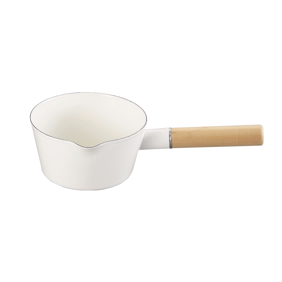 アミィ ホーローミルクパン15cm(ホワイト) HB-800