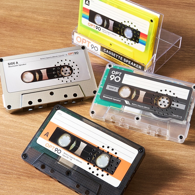 Opt! オプト opt90 カセットテープ型スピーカー(クリアブラック): 通常