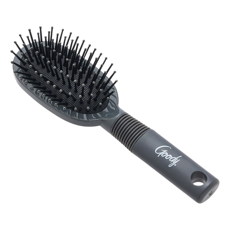 goody ミニオーバルブラシ ブラック/グレー(ヘアブラシ): 通常| プラザ