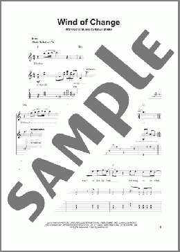 バンド楽譜】Wind Of Change / Scorpions(ギタースコア)