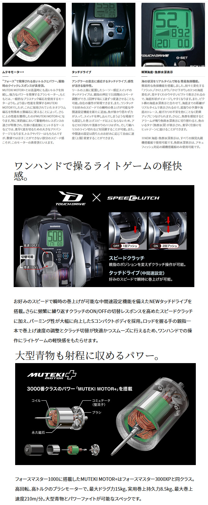 リール/電動リール/電動リール 21 フォースマスター1000【YT】