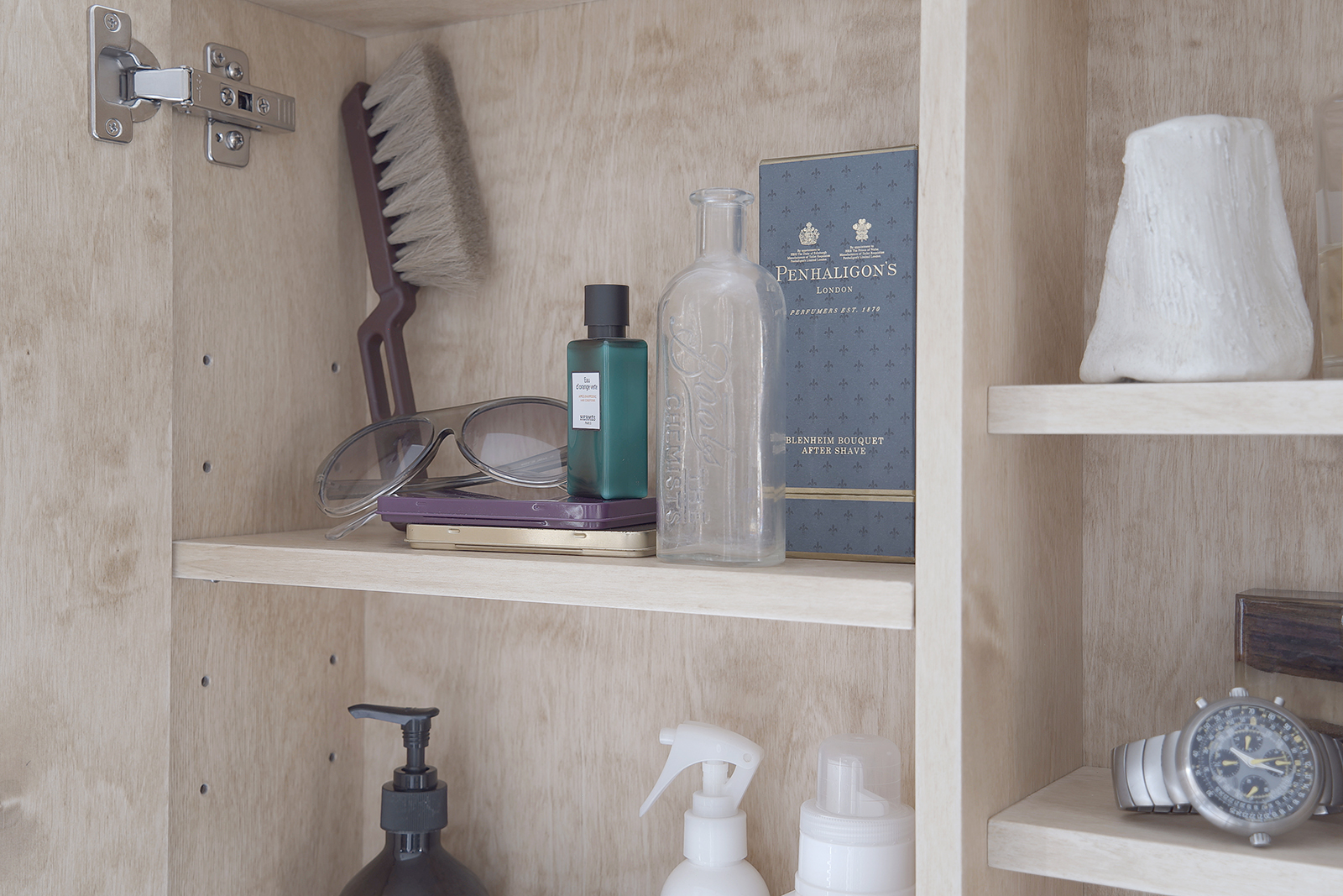 棚付きボックスミラー バーチ | KB-AC018-05-G141 | ミラー | 洗面