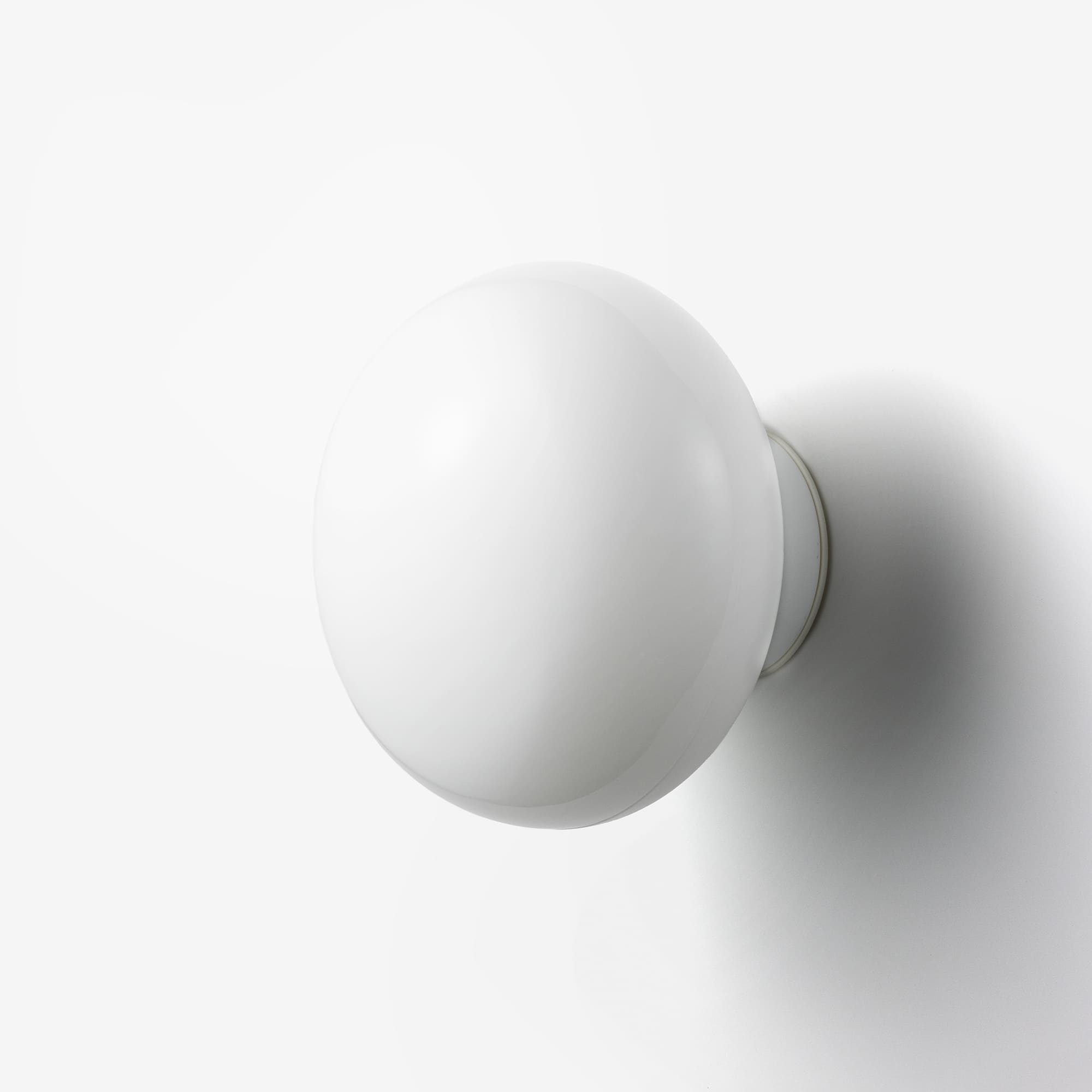 ミルクガラス照明 ホワイト 楕円 | LT-BR005-06-G141 | 直付