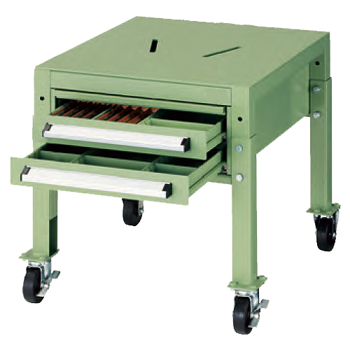 ボール盤台(キャスター付)/M39B-2CS/測定/包装/物流/専門 - 株式会社