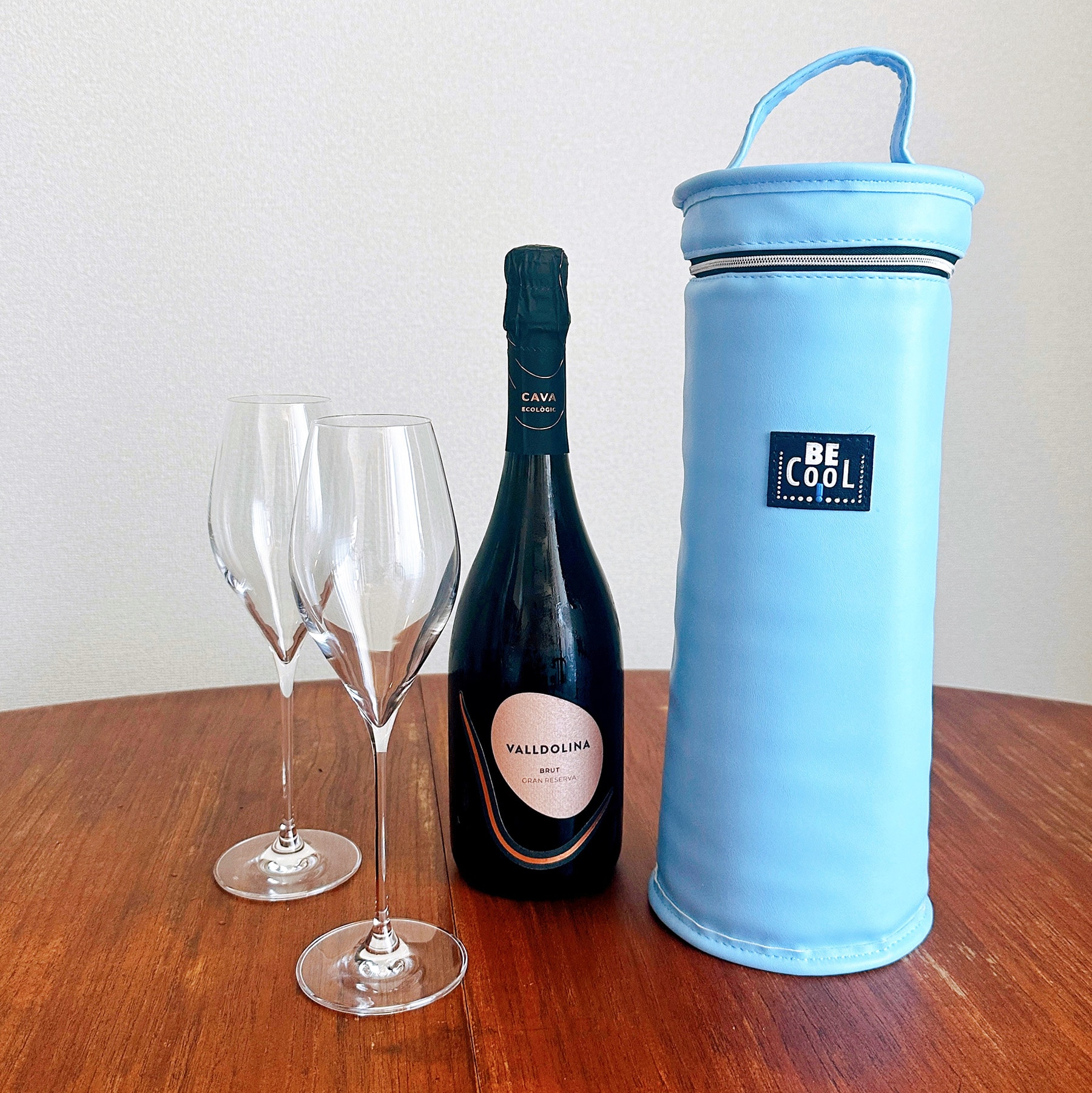 1本用保冷ワインバッグ BE COOL シャンパンクーラー 緑