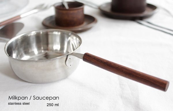 北欧ヴィンテージ ステンレス ソースパン/約250ml