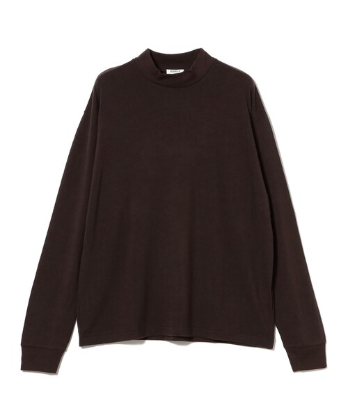 BEAMS F（ビームスF） tシャツ ウール モックネック コンフォート