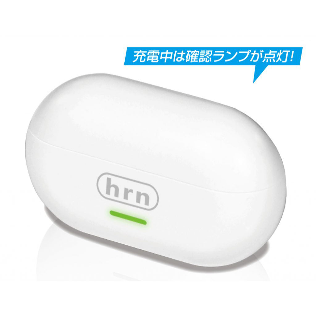 平野商会 ワイヤレスイヤホン オープンデザイン ホワイト [HRN-640