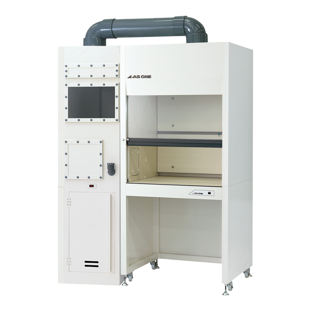 3-7886-01 ラボドラフト (スクラバー付き) 湿式 1350×750×1900mm AZ9