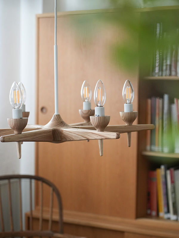 スロイド ウッドシャンデリア 6灯 | AXCIS ONLINE