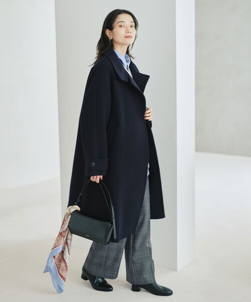 セール】［size SHORT/TALLあり］SENTDALE WOOL スタンドカラー ロング