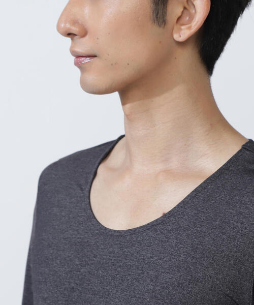 MASTER BUNNY EDITION】ボックスナイロンベア天竺長袖Uネック