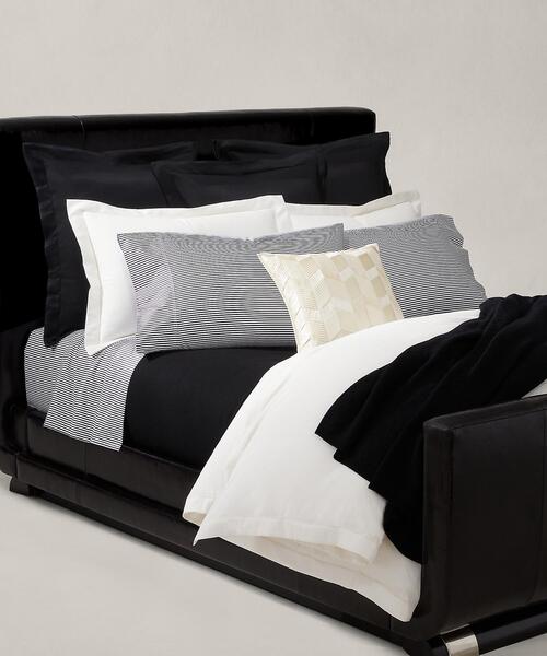 オーガニック コットン シャーティング ストライプ フラットシーツ