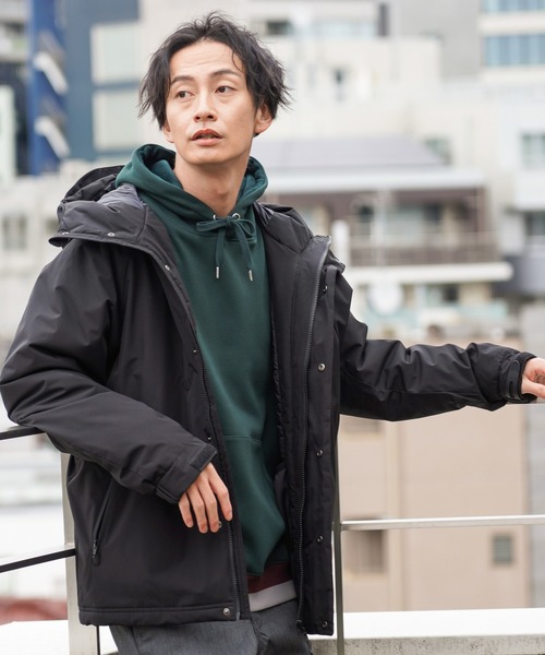 NAVY（ネイビー）の「フード付きサーモライトダウンジャケット（ダウン