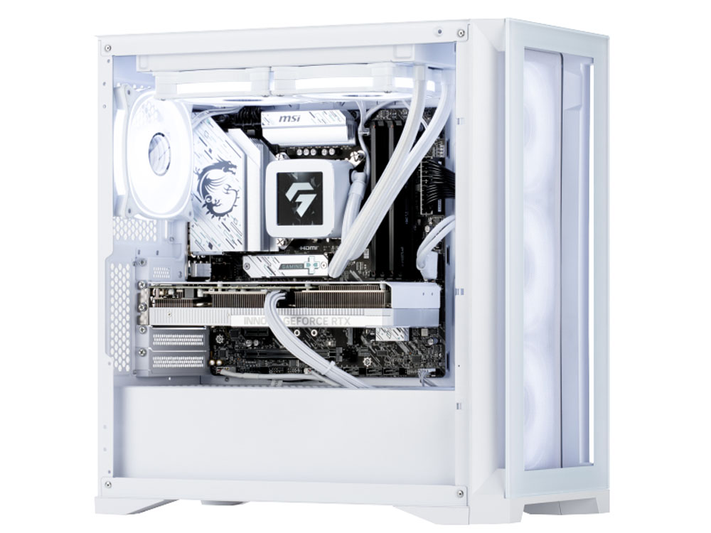 eX.computer イーエックスコンピュータ ゲーミングPC G-GEAR White
