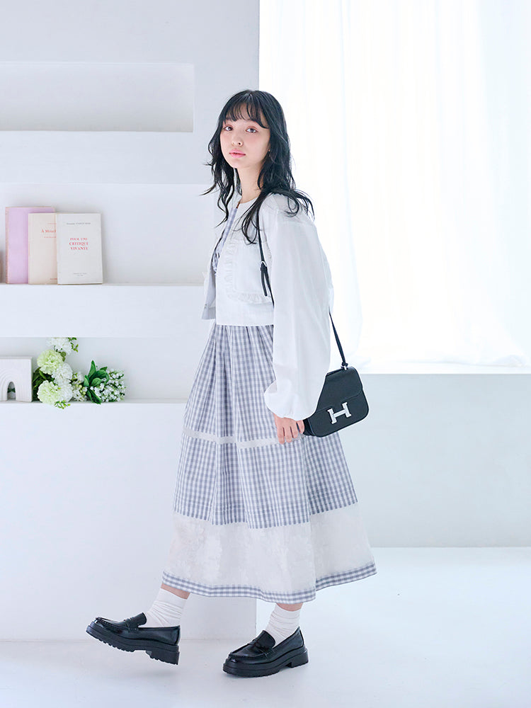 フリル×ジャガードジャケット＆ワンピース |【公式】Chestyオンライン