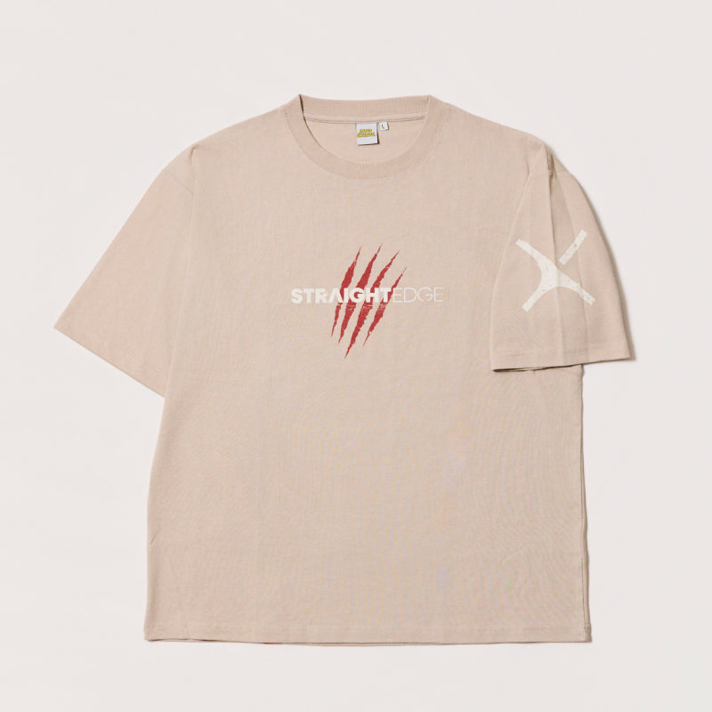 販売完了】【sXe x BAND SAURUS T-SHIRT】Eye of the REX ：ベージュ