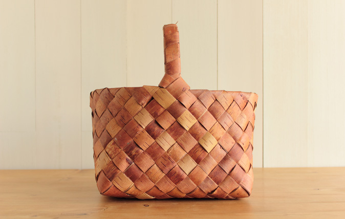 フィンランド/白樺のかご/ハンドル付きバスケット・L COMFOTA 北欧雑貨店