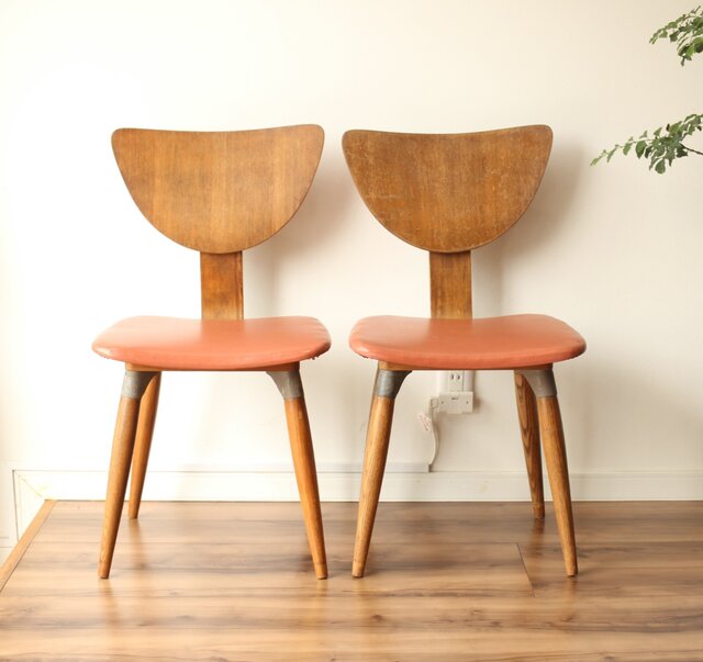 日本楽器 YAMAHA ヤマハ プロトタイプ椅子 2脚 T451｜骨董店 のびる 古