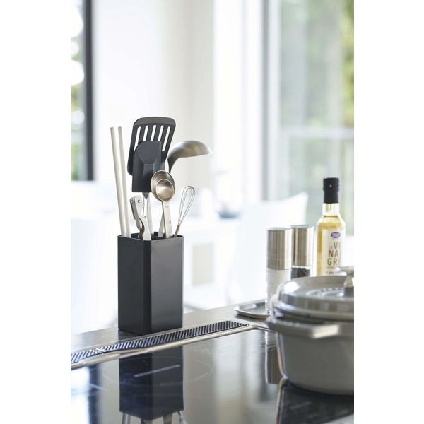 tower】蓋付きカトラリースタンド タワー (ブラック): 周辺小物