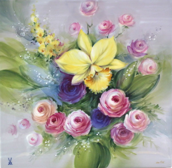 ユーロクラシクス｜マイセン プラーク 陶板画 フラワー フルーツ 四季 風景