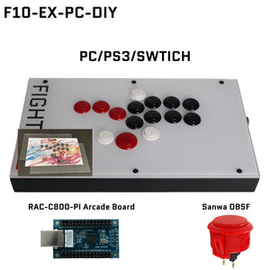 FightBox F10-EX All Button Leverless Arcade Game Controller for PC