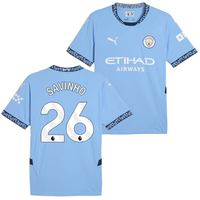 マンチェスターシティ 24-25 ホーム 半袖 ユニフォーム No.26