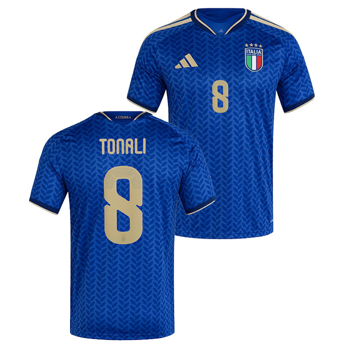 イタリア代表 2026 ホーム 半袖 ユニフォーム No.8 トナーリ【adidas
