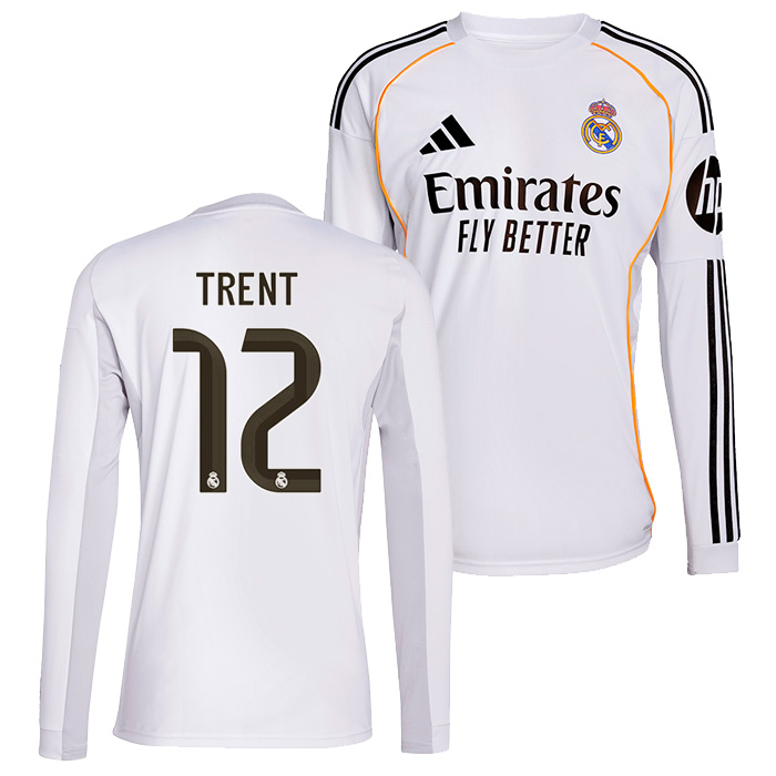 レアルマドリード 25-26 ホーム 長袖 ユニフォーム No.12 トレント