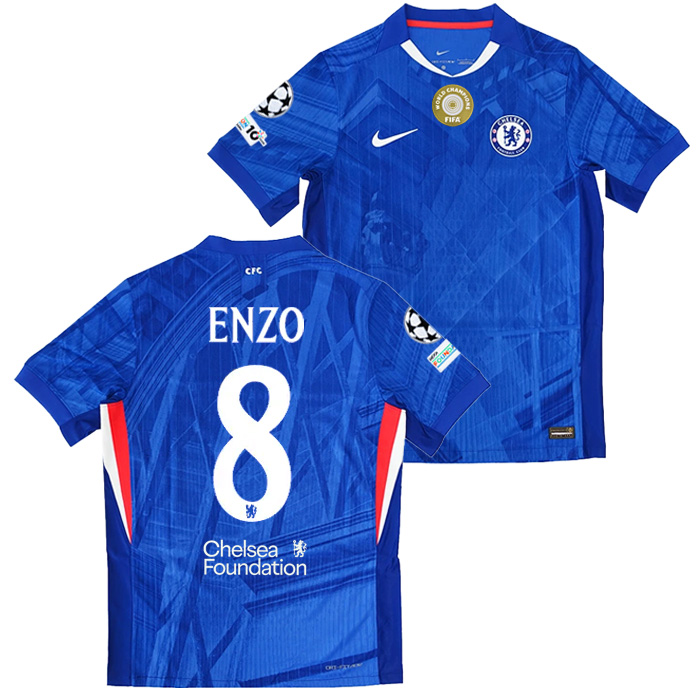 チェルシー 25-26 ホーム Dri-FIT ADV 半袖 ユニフォーム(胸スポンサー