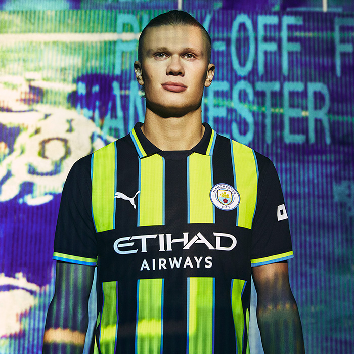 マンチェスター・シティ 2024-25 AWAY ユニフォーム、他ウェア発売開始