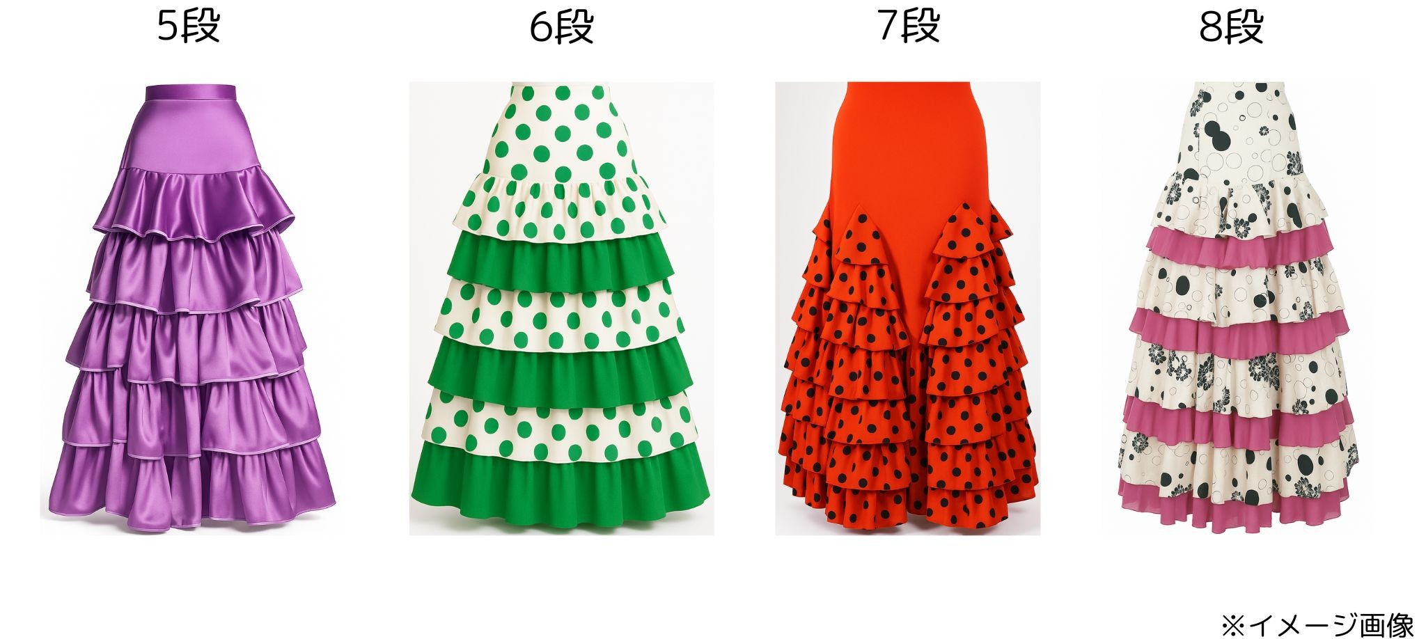 ファルダ（スカート） | フラメンコドレス専門店 フラメンコノワール公式