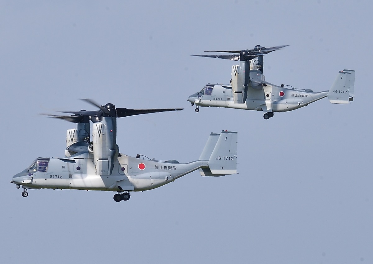 V-22オスプレイ体験搭乗とCH-47JA地上滑走「木更津航空祭」で実施