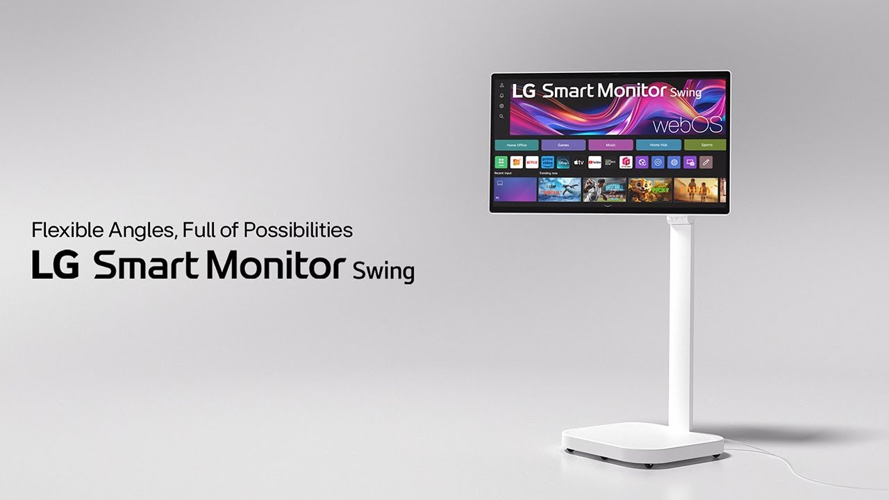 LG Smart Monitor Swing: an innovative monitor with a mobile stand