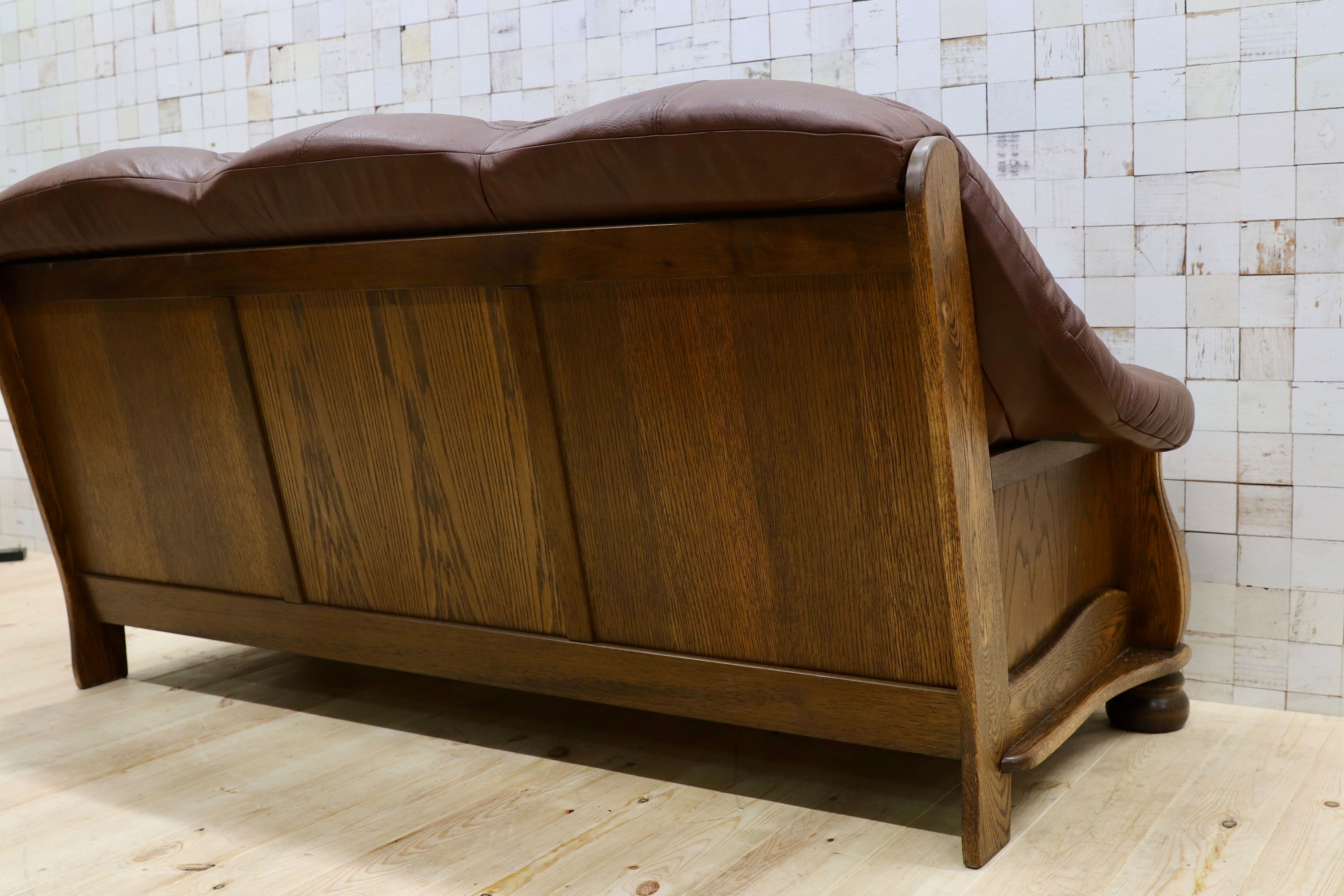 GMGT226○オランダ製 ダッチカントリー 3人掛けソファ トリプルソファ