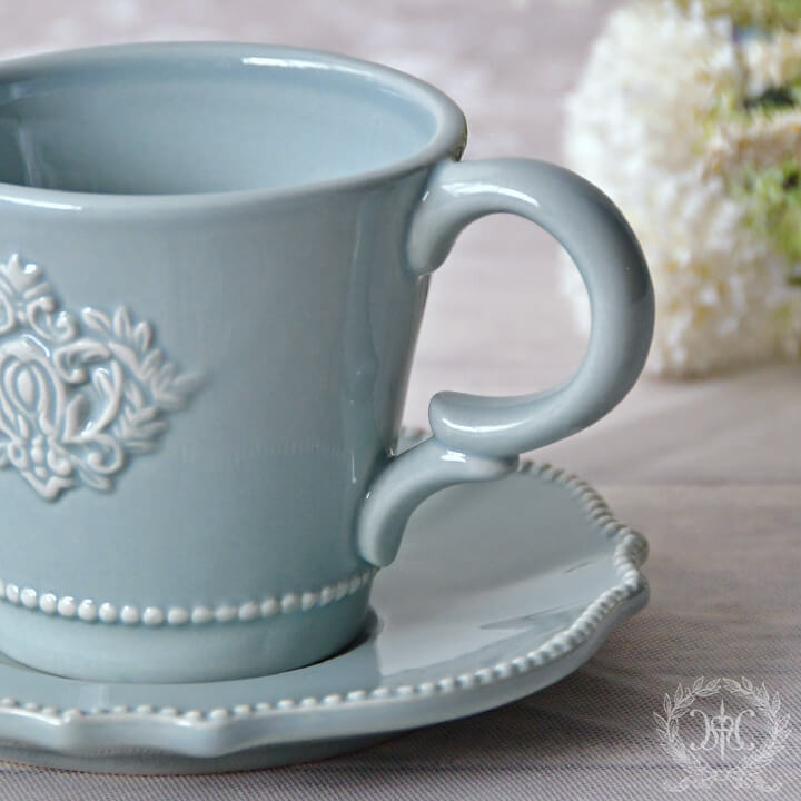 ミニョンカップ＆ソーサー/ブルー｜輸入食器・雑貨の通販 ハルモニア