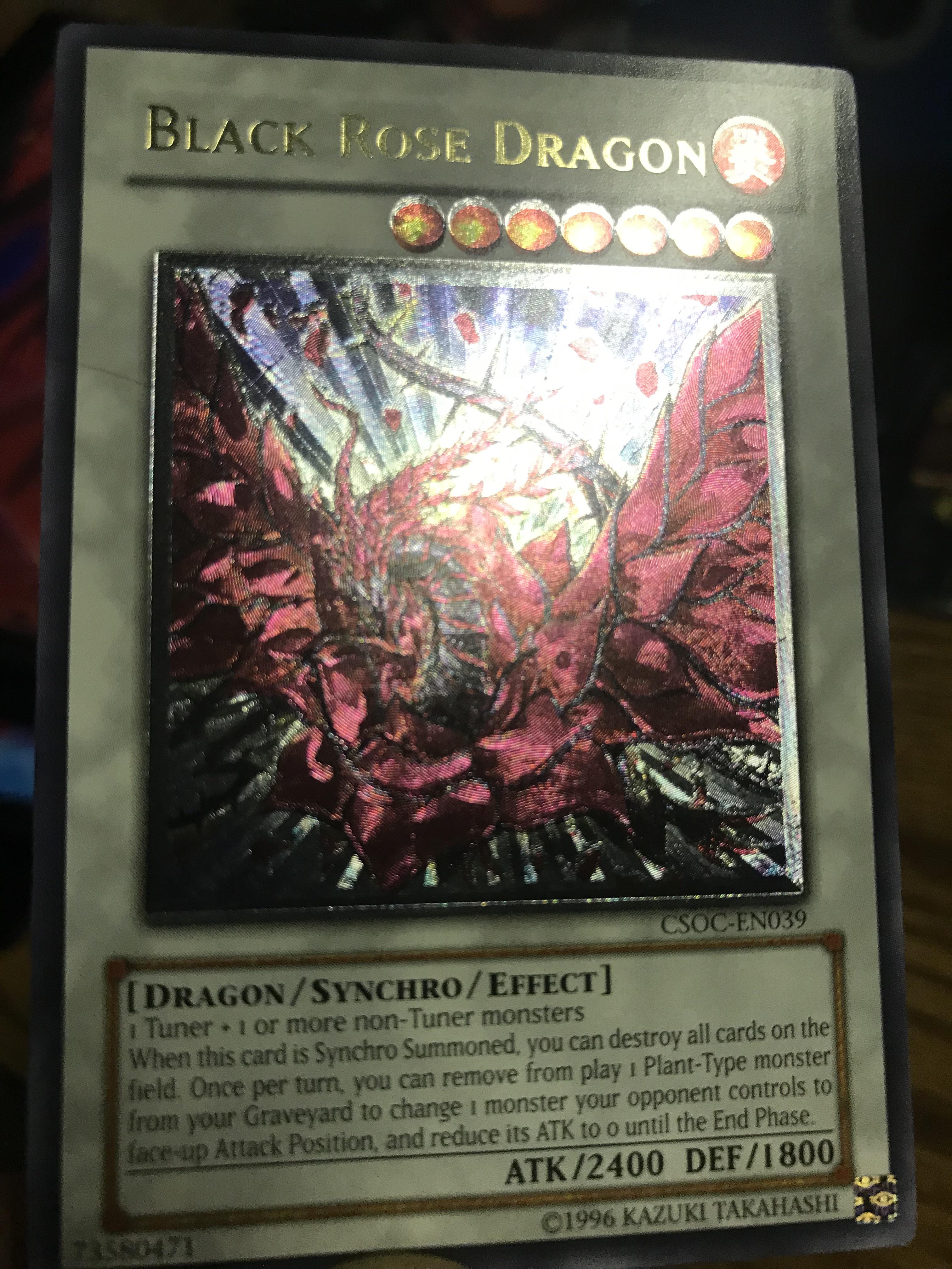 ブラック・ローズ・ドラゴン アルティメットレア : r/yugiohshowcase