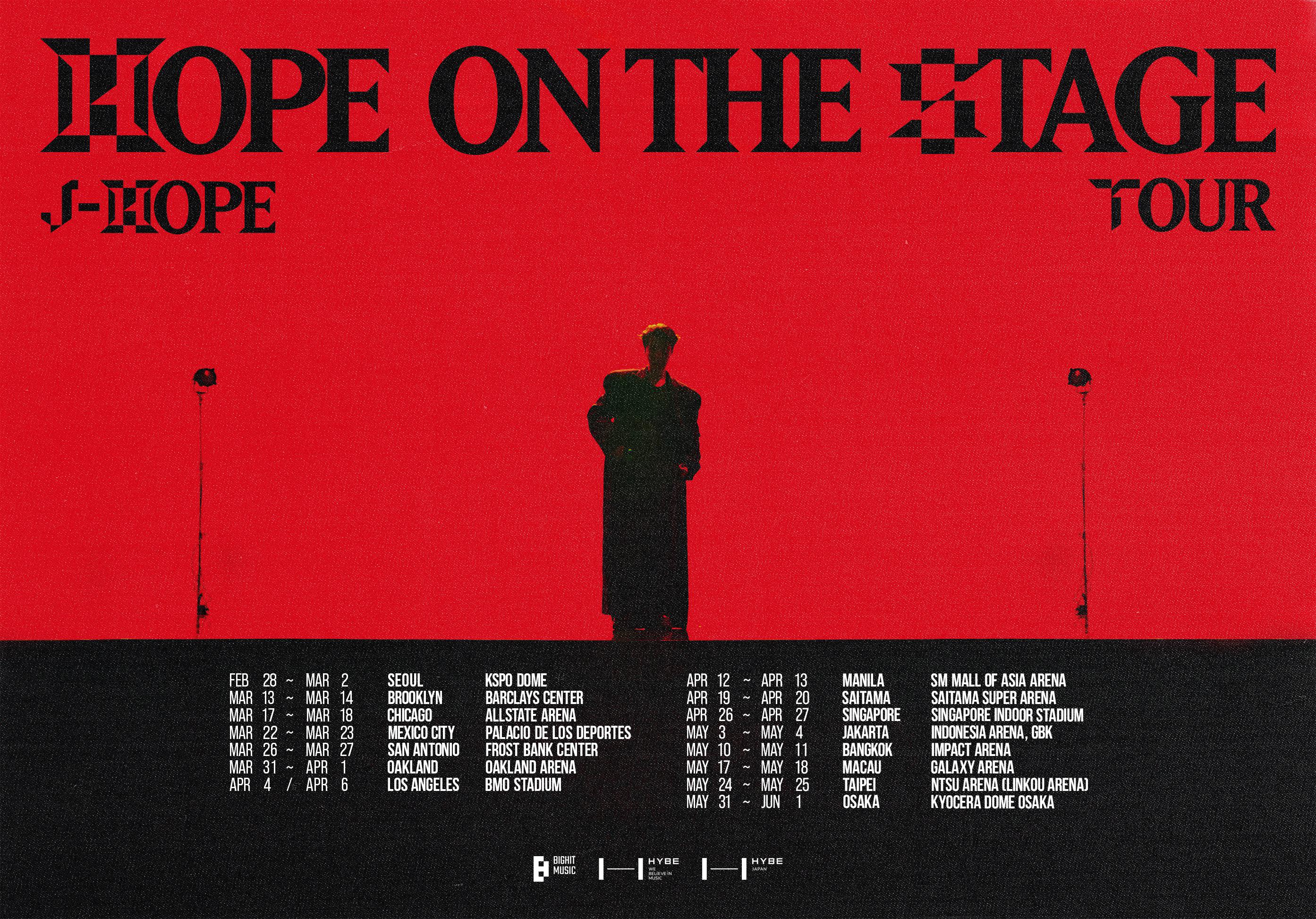 NOTICE] j-hope Tour 'HOPE ON THE STAGE' Announcement and Related