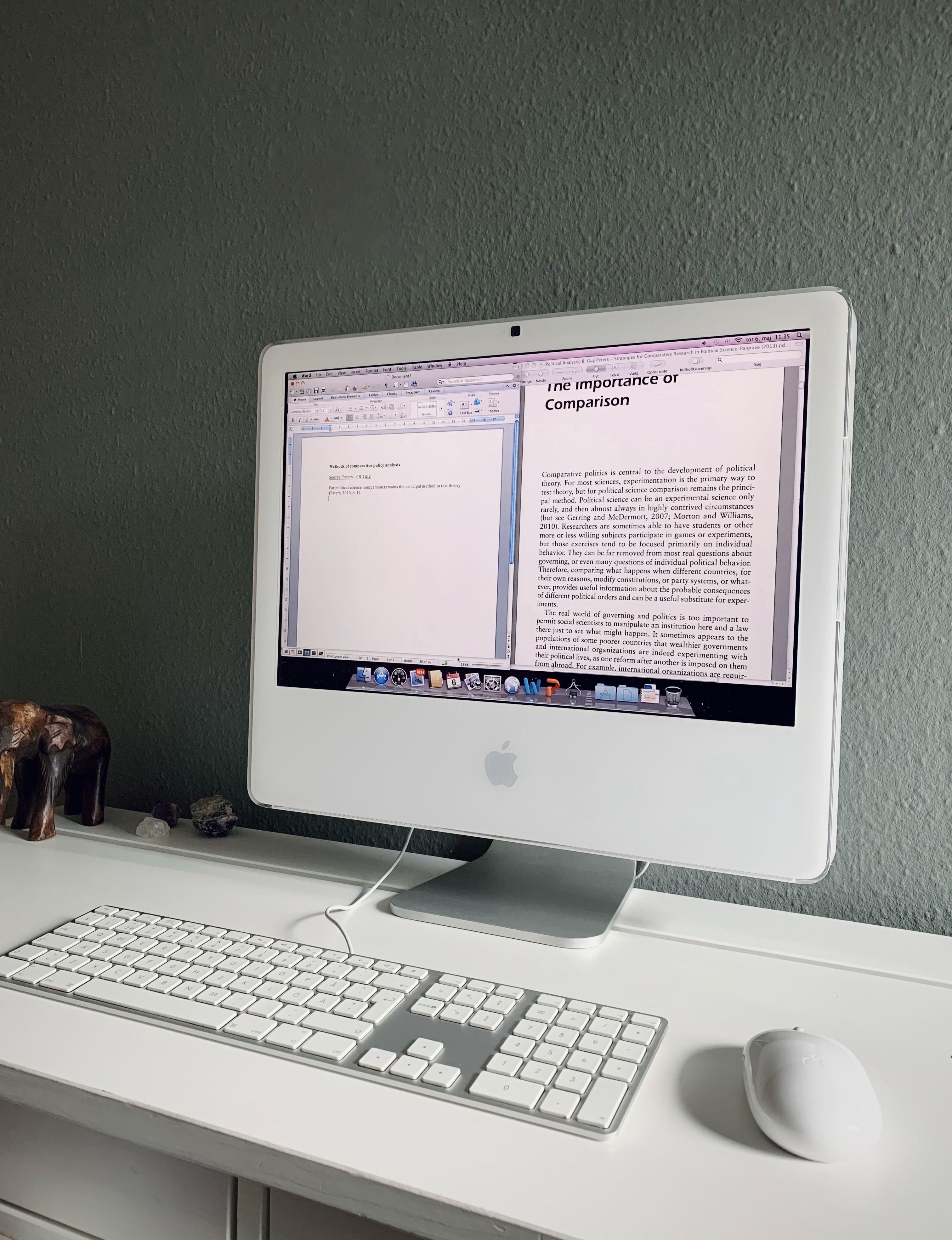 空っぽのデスクトップ用に2006年のiMacを買ったんだ。2021年でも勉強